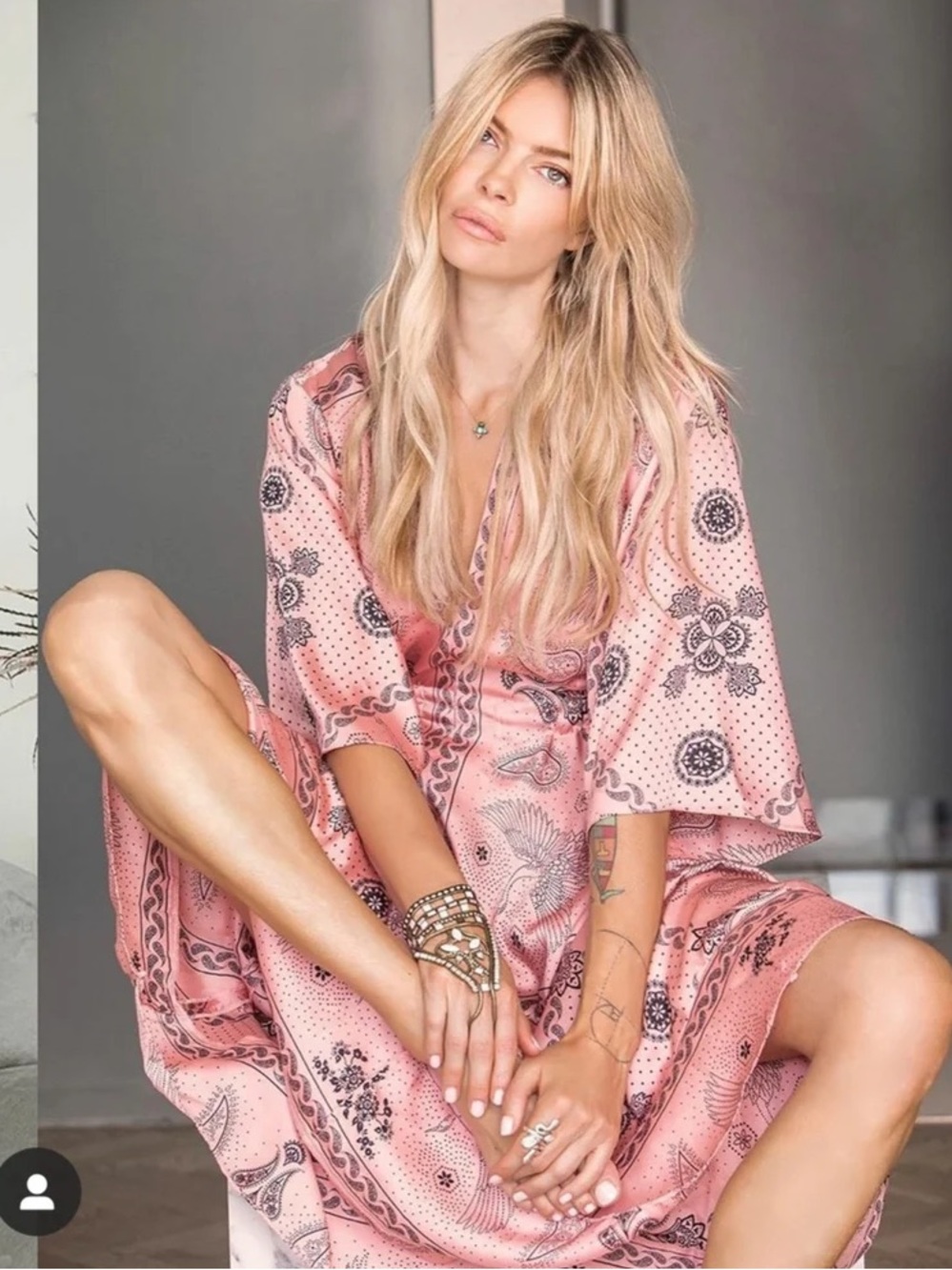 Sandro VESTIDO PAISLEY DAMASCO